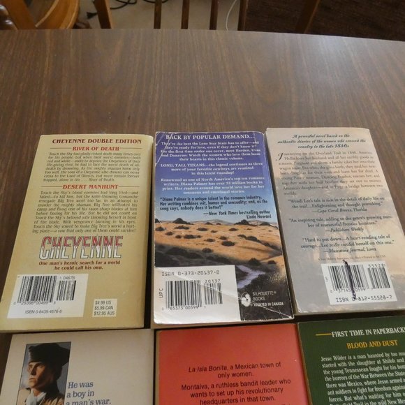 Lot Of 9 Vintage Western Paperback Books Various Authors - Picture 6 of 8